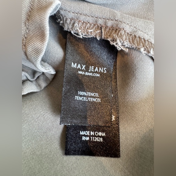 MAX JEANS Olive Green Shirt Dress – XS – 100% Tencel - Picture 14 of 16